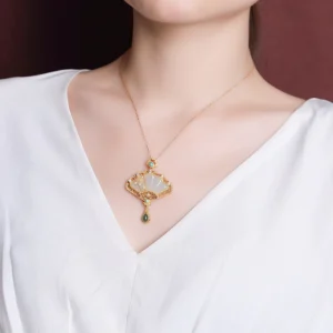 Royal Lotus Heritage Pendant Necklace