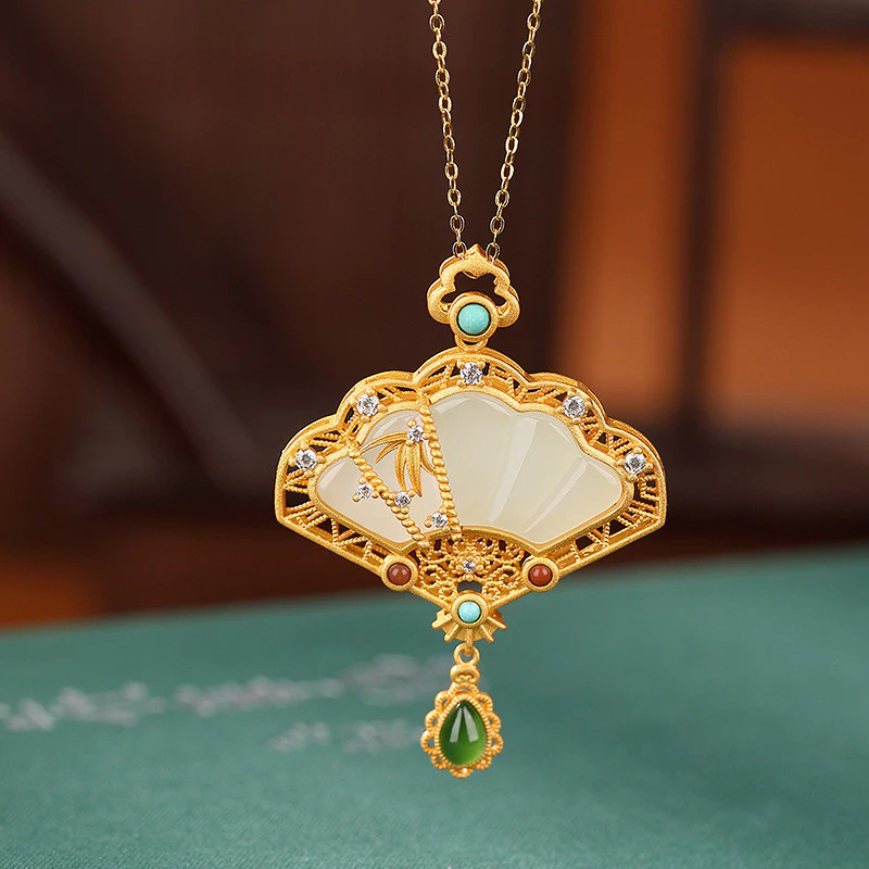 Royal Lotus Heritage Pendant Necklace - Image 2